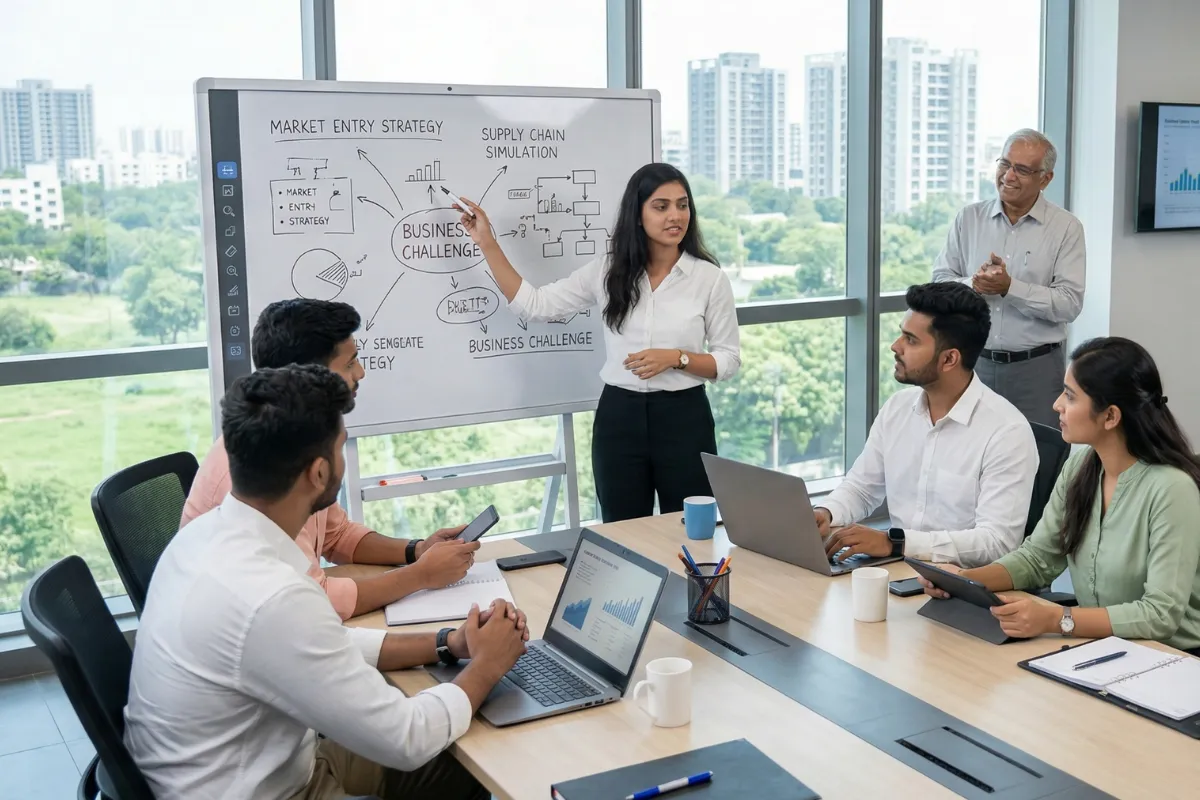 Business family discussion reflecting legacy planning and next-generation growth